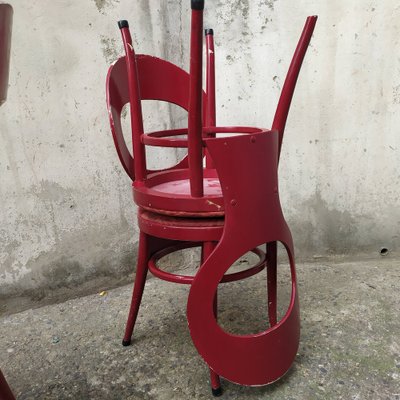 Mouettes Bistro Chairs from Baumann, 1960s, Set of 5-EAD-1742678