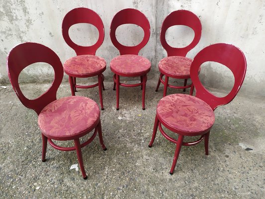 Mouettes Bistro Chairs from Baumann, 1960s, Set of 5-EAD-1742678