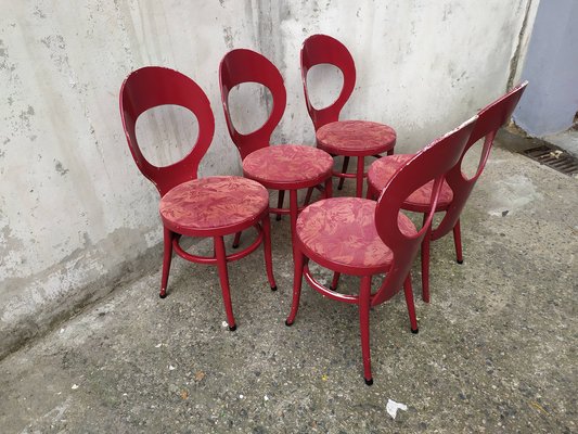 Mouettes Bistro Chairs from Baumann, 1960s, Set of 5-EAD-1742678