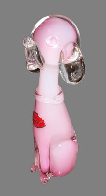 Mouthblown Murano Art Glass Dog Figurine-SZM-1752556