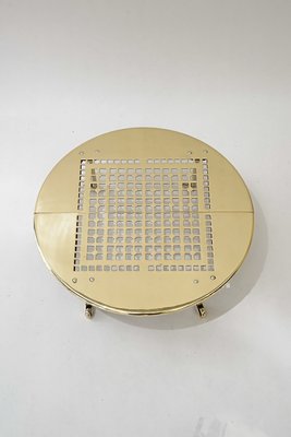 Movable and Expandable Brass Serving Coaster, 1930s-SPD-2036759