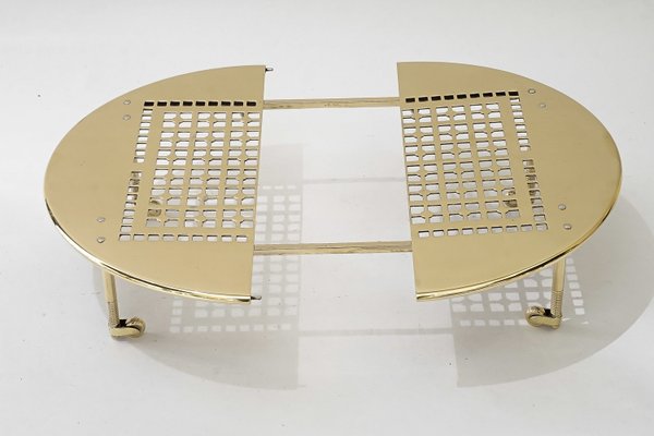 Movable and Expandable Brass Serving Coaster, 1930s-SPD-2036759