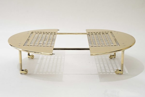 Movable and Expandable Brass Serving Coaster, 1930s-SPD-2036759