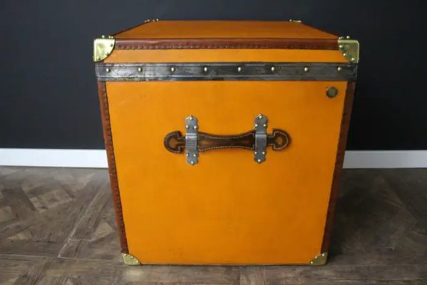 Moynat Orange Steamer Trunk, 1922-YF-2032137