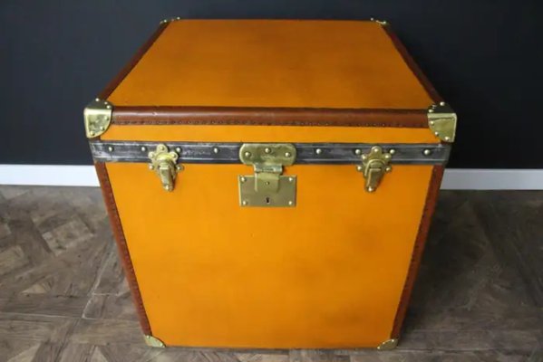 Moynat Orange Steamer Trunk, 1922-YF-2032137