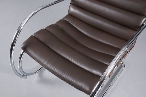 Mr Lounge Armchair with Armrest by Ludwig Mies Van Der Rohe for Knoll International, 1980s-XNJ-1798751