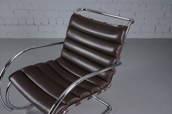 Mr Lounge Armchair with Armrest by Ludwig Mies Van Der Rohe for Knoll International, 1980s-XNJ-1798751