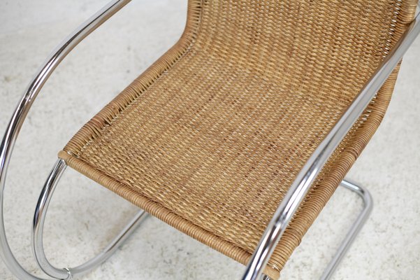 Mr20 Rattan & Tubular Chrome Armchair by Ludwig Mies Van Der Rohe, 1960s-MAO-1287005