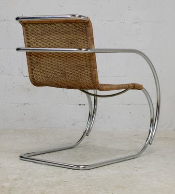 Mr20 Rattan & Tubular Chrome Armchair by Ludwig Mies Van Der Rohe, 1960s-MAO-1287005