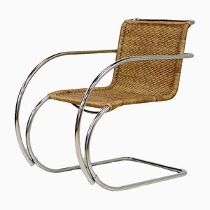 Mr20 Rattan & Tubular Chrome Armchair by Ludwig Mies Van Der Rohe, 1960s-MAO-1287005