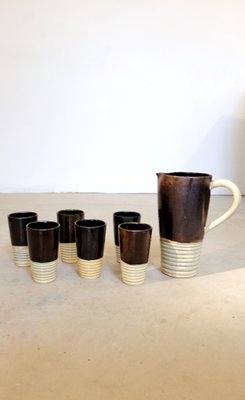 Mugs & Cups by Suzanne Ramié for Madoura, 1940s, Set of 7-AT-1718494