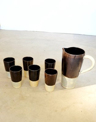 Mugs & Cups by Suzanne Ramié for Madoura, 1940s, Set of 7-AT-1718494