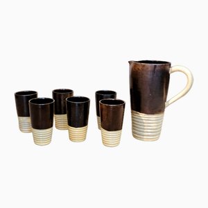 Mugs & Cups by Suzanne Ramié for Madoura, 1940s, Set of 7-AT-1718494