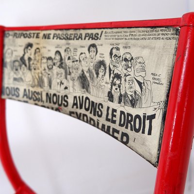 Mullca 510 Revisited Chairs by Charlie Hebdo, Set of 3-NYF-2019041