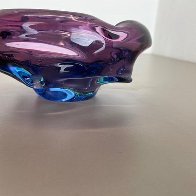 Multi-Color Murano Glass Bowl Shell Ashtray, Italy, 1970s-QZ-1159859