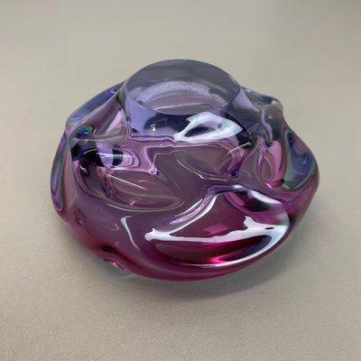 Multi-Color Murano Glass Bowl Shell Ashtray, Italy, 1970s-QZ-1159859