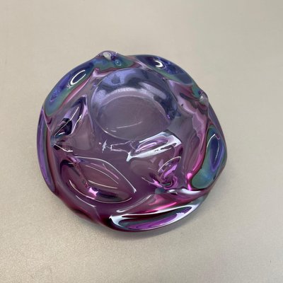 Multi-Color Murano Glass Bowl Shell Ashtray, Italy, 1970s-QZ-1159859