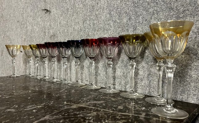 Multi Colored Crystal Wine Glasses, Set of 12-MWB-1752429