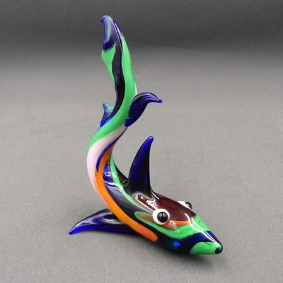 Multi-Colored Murano Glass Shark, Italy, 1960s-WK-1409501