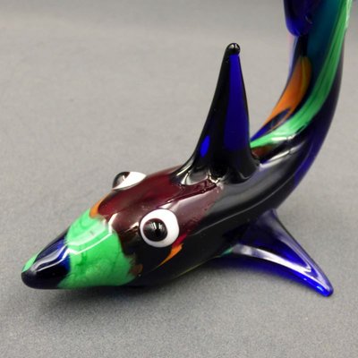 Multi-Colored Murano Glass Shark, Italy, 1960s-WK-1409501