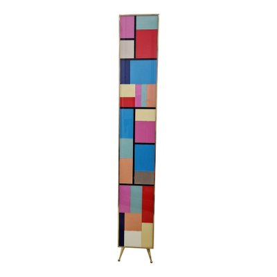 Multicolor Murano Glass Bifacceral Shelf, 1980s-BEW-1795687