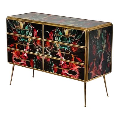 Multicolor Murano Glass Dresser, 1980s-BEW-1773441