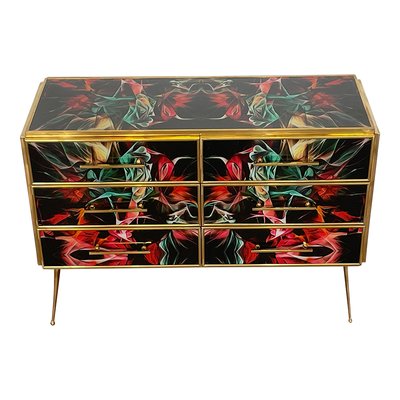 Multicolor Murano Glass Dresser, 1980s-BEW-1773441