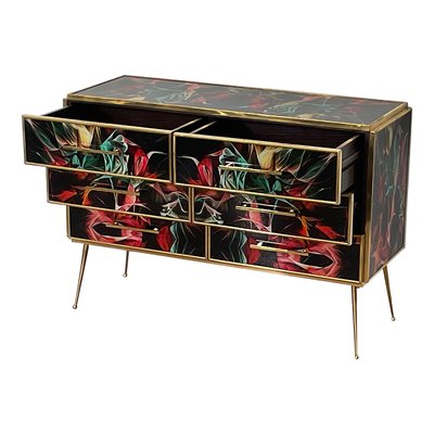 Multicolor Murano Glass Dresser, 1980s-BEW-1773441