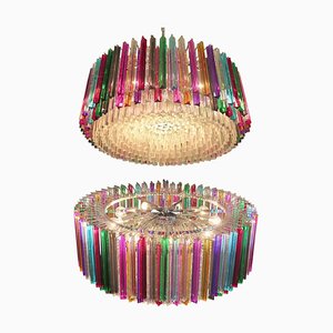 Multicolored Crystal Prism Triedi Chandelier-MBH-1116528