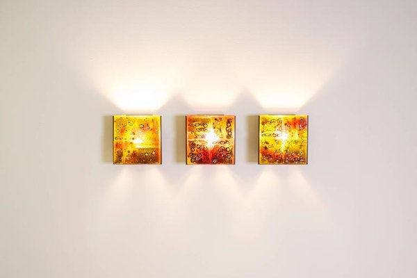 Multicolored Relief Sconce by Willem Van Oyen-QT-1263447