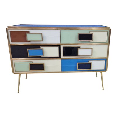 Multicoloured Three-Drawer Dresser, 1990s-BEW-1770397