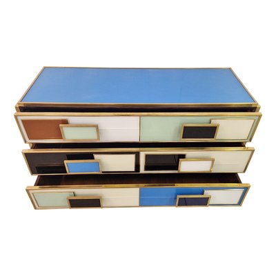 Multicoloured Three-Drawer Dresser, 1990s-BEW-1770397