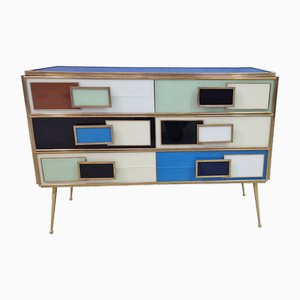 Multicoloured Three-Drawer Dresser, 1990s-BEW-1770397