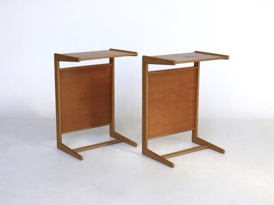 Multifunctional Triva Side Tables by Yngvar Sandström for Nordiska Kompaniet, 1960s, Set of 2-MB-1048043