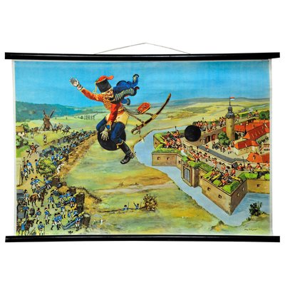 Munchausen Lying Baron Fairy Tale Wall Chart Picture Poster-KJP-1149074