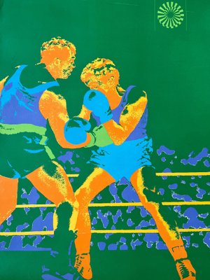 Munich Olympic Games Boxing Poster by Otl Aicher, 1972-TZ-1373776