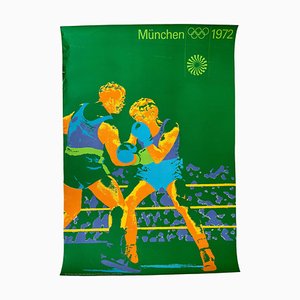 Munich Olympic Games Boxing Poster by Otl Aicher, 1972-TZ-1373776