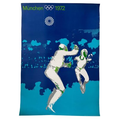 Munich Olympic Games Fencing Poster by Otl Aicher, 1972-TZ-1373784