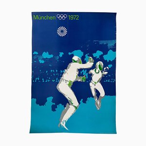 Munich Olympic Games Fencing Poster by Otl Aicher, 1972-TZ-1373784