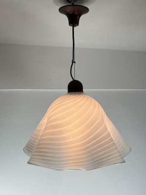 Murano and Brass Glass Hanging Light, Italy, 1970s-YST-1735959