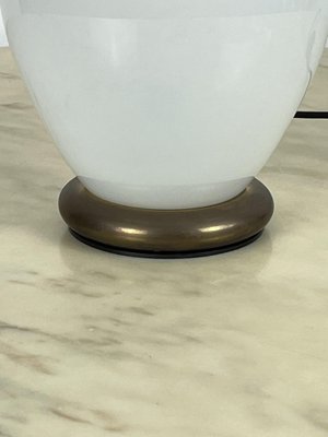 Murano and Otto Glass Table Lamp by F. Fabbian, Italy, 1970s-YST-1734355