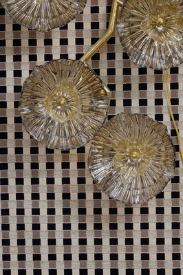 Murano Art Glass and Brass Mid-Century Chandelier / Wall Light, 2010s-UH-853037