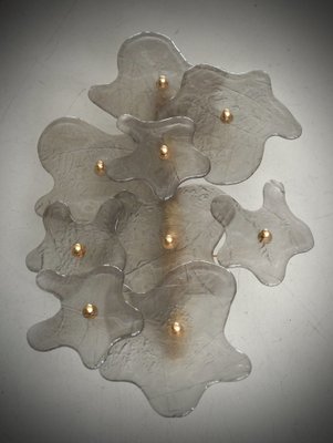 Murano Art Glass and Brass Wall Light, 2000-UH-2043388