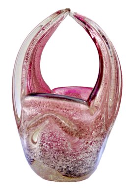 Murano Art Glass Cornucopia Flower Basket-MJY-1148687