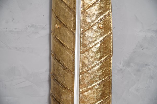 Murano Art Glass Gold and White Wall Light, 1970-UH-1309541