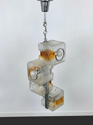 Murano Art Glass Sculpture Cube Ceiling Light by Toni Zuccheri for VeArt, 1970s-LYQ-1171793