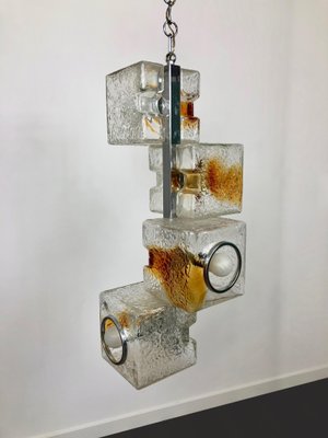 Murano Art Glass Sculpture Cube Ceiling Light by Toni Zuccheri for VeArt, 1970s-LYQ-1171793