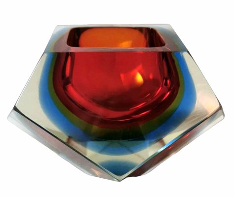 Murano Ashtray in Sommerso Glass in the style of Mandruzzato, 1964-QRS-1812777