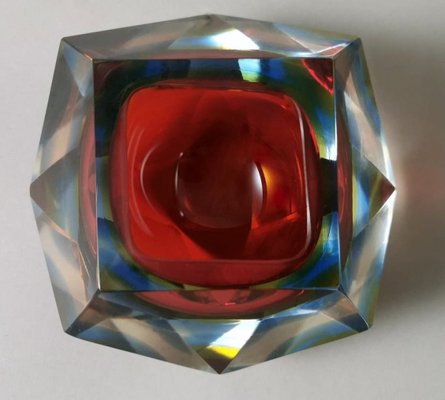 Murano Ashtray in Sommerso Glass in the style of Mandruzzato, 1964-QRS-1812777