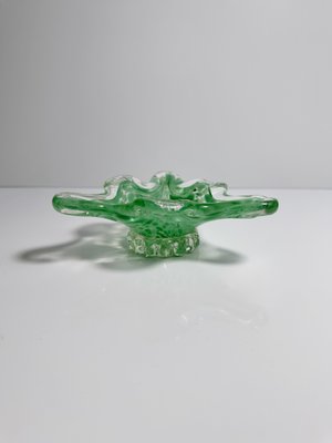 Murano Ashtray with Pastel Green Speckle Triangle, 1970s-VTK-2019825